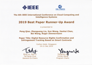IEEE CCIS 2019 Best Paper Runner-Up