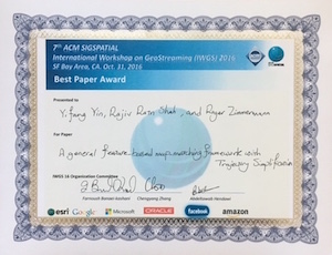 IWGS 2016 Best Paper Award on 31 October 2016